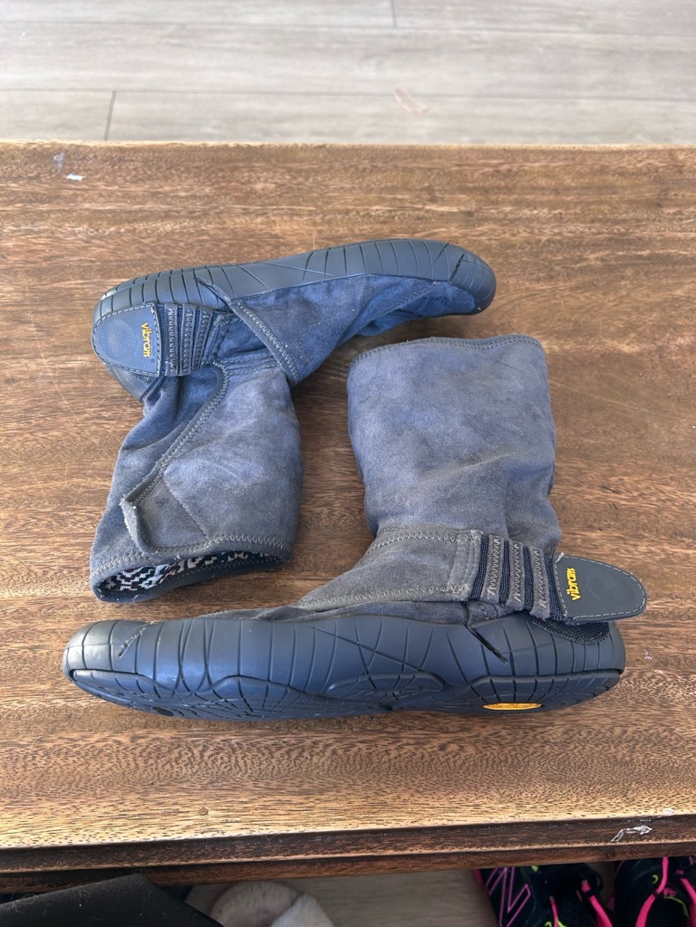 Vibram Furoshiki Mid Boot Wrap Shoes Minimalist Barefoot Travel Velcro Slip On